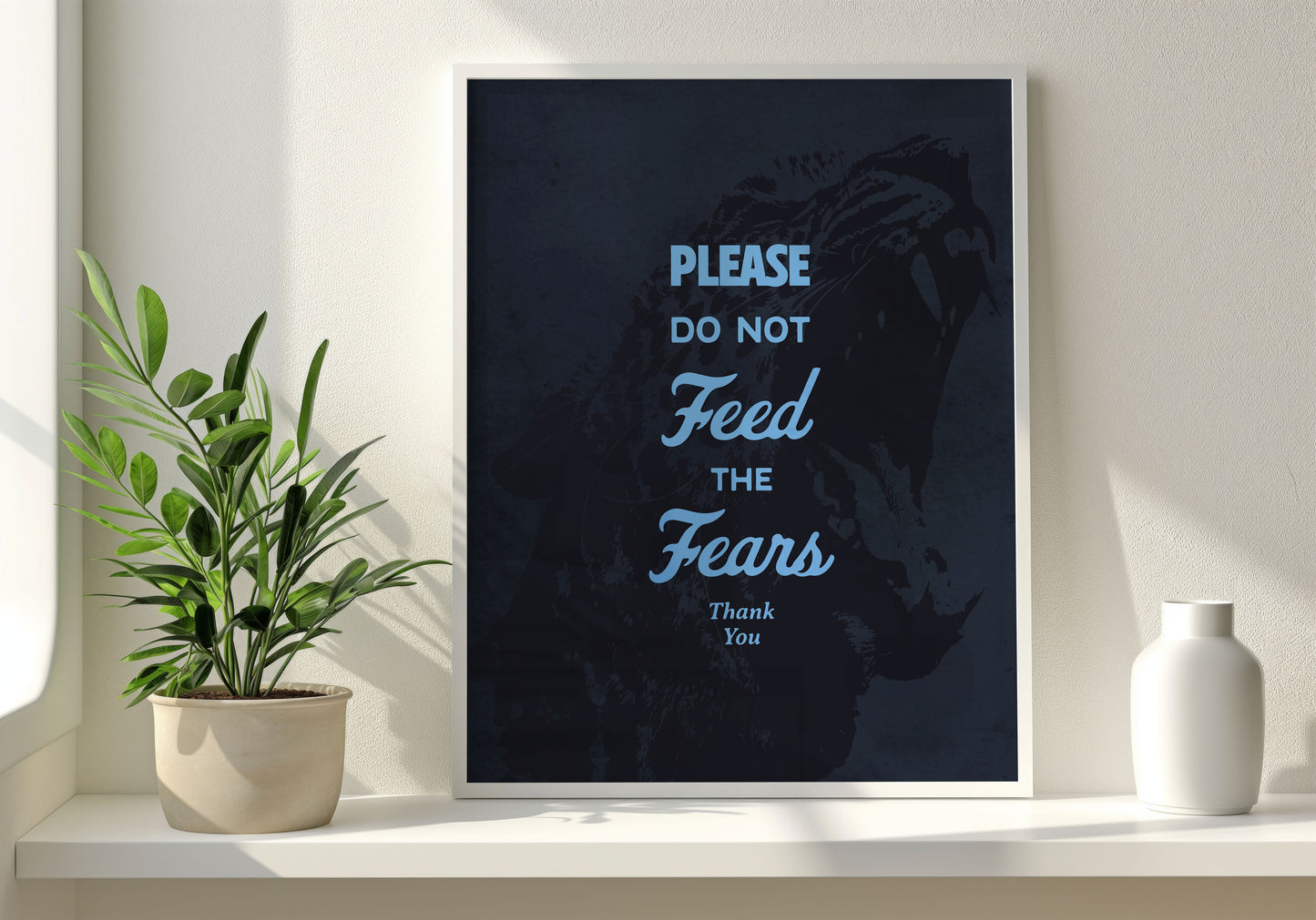 DON'T FEED FEAR (blue)